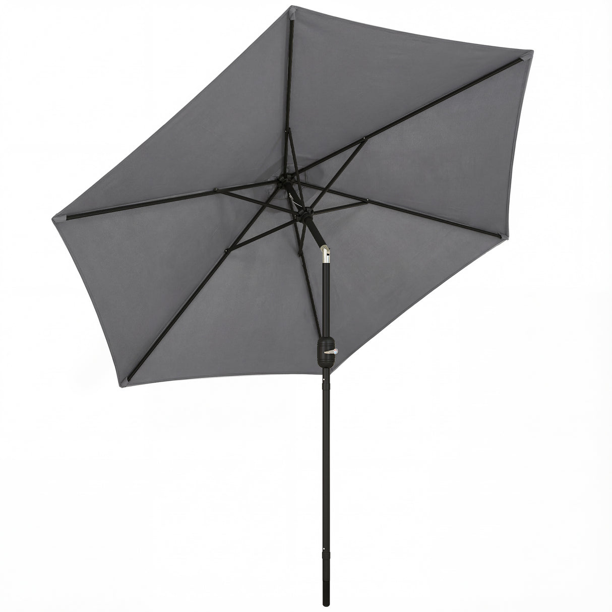 Polyester Tilting Parasol Umbrella 265cm Diameter - Velmora