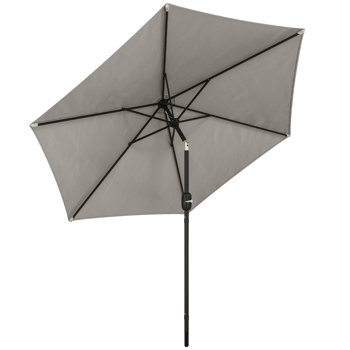 Polyester Tilting Parasol Umbrella 265cm Diameter - Velmora