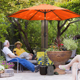 Polyester Tilting Parasol Umbrella 265cm Diameter - Velmora