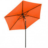 Polyester Tilting Parasol Umbrella 265cm Diameter - Velmora