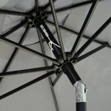Polyester Tilting Parasol Umbrella 266cm Diameter - Velmora