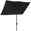 Polyester Tilting Parasol Umbrella 290cm Width x 205cm Depth - Velmora
