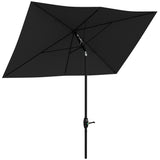 Polyester Tilting Parasol Umbrella 290cm Width x 205cm Depth - Velmora