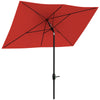 Polyester Tilting Parasol Umbrella 290cm Width x 205cm Depth - Velmora