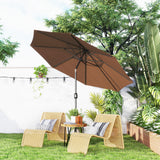 Polyester Tilting Parasol Umbrella 295cm Diameter - Velmora