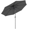Polyester Tilting Parasol Umbrella 295cm Diameter - Velmora