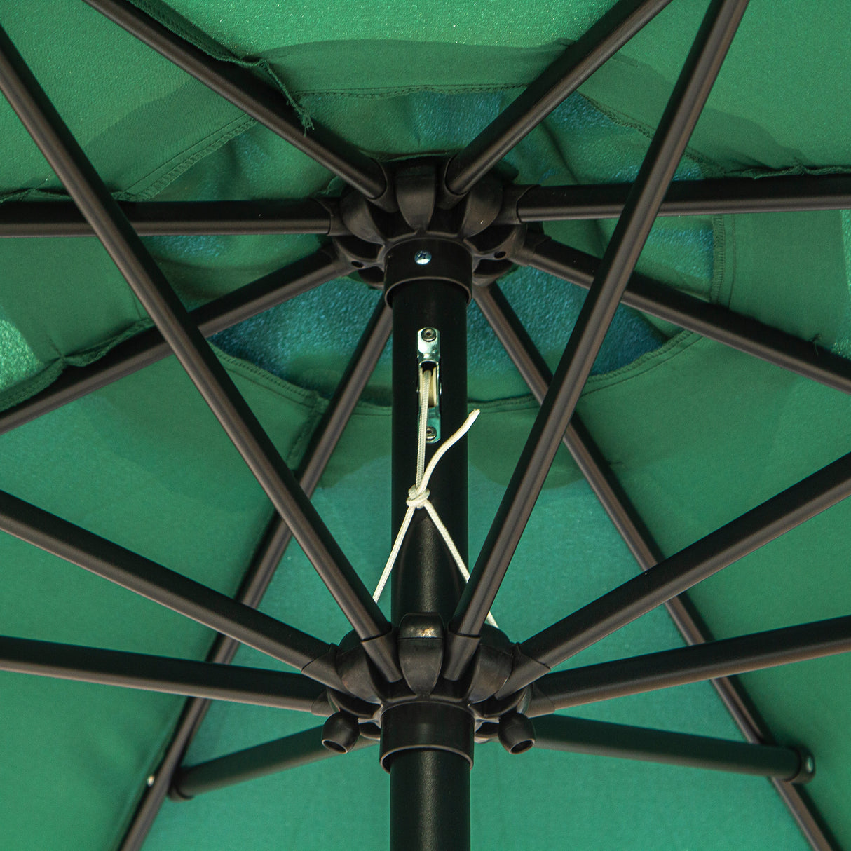 Polyester Tilting Parasol Umbrella 295cm Diameter - Velmora