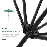 Polyester Tilting Parasol Umbrella 295cm Diameter - Velmora