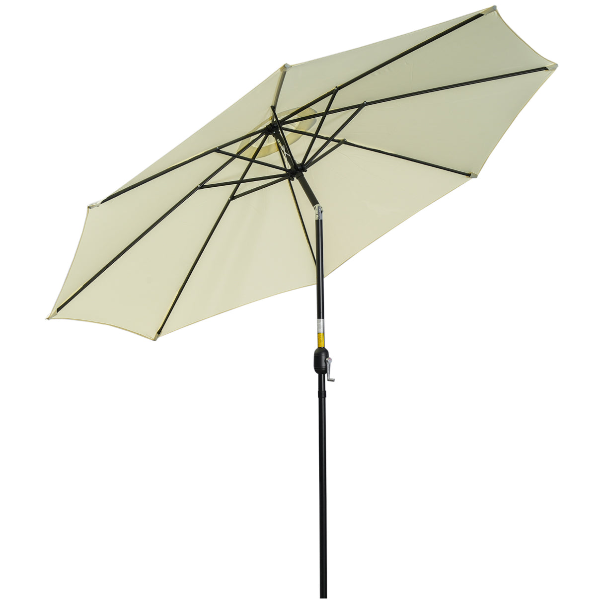 Polyester Tilting Parasol Umbrella 295cm Diameter - Velmora