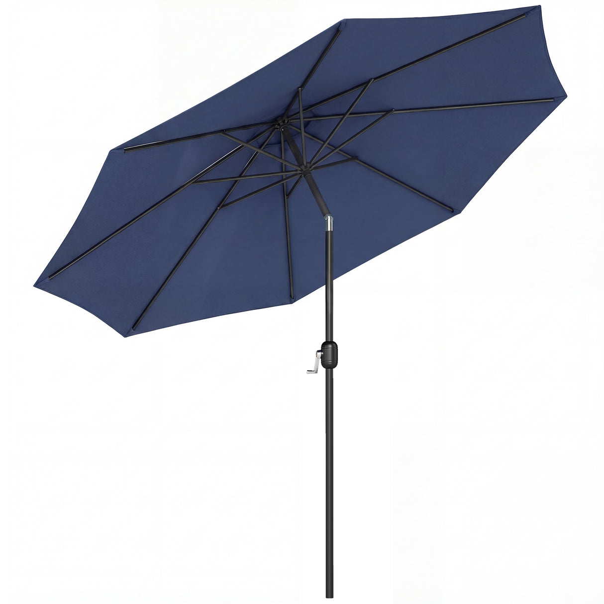 Polyester Tilting Parasol Umbrella 295cm Diameter - Velmora