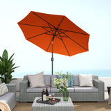 Polyester Tilting Parasol Umbrella 295cm Diameter - Velmora