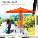 Polyester Tilting Parasol Umbrella 295cm Diameter - Velmora
