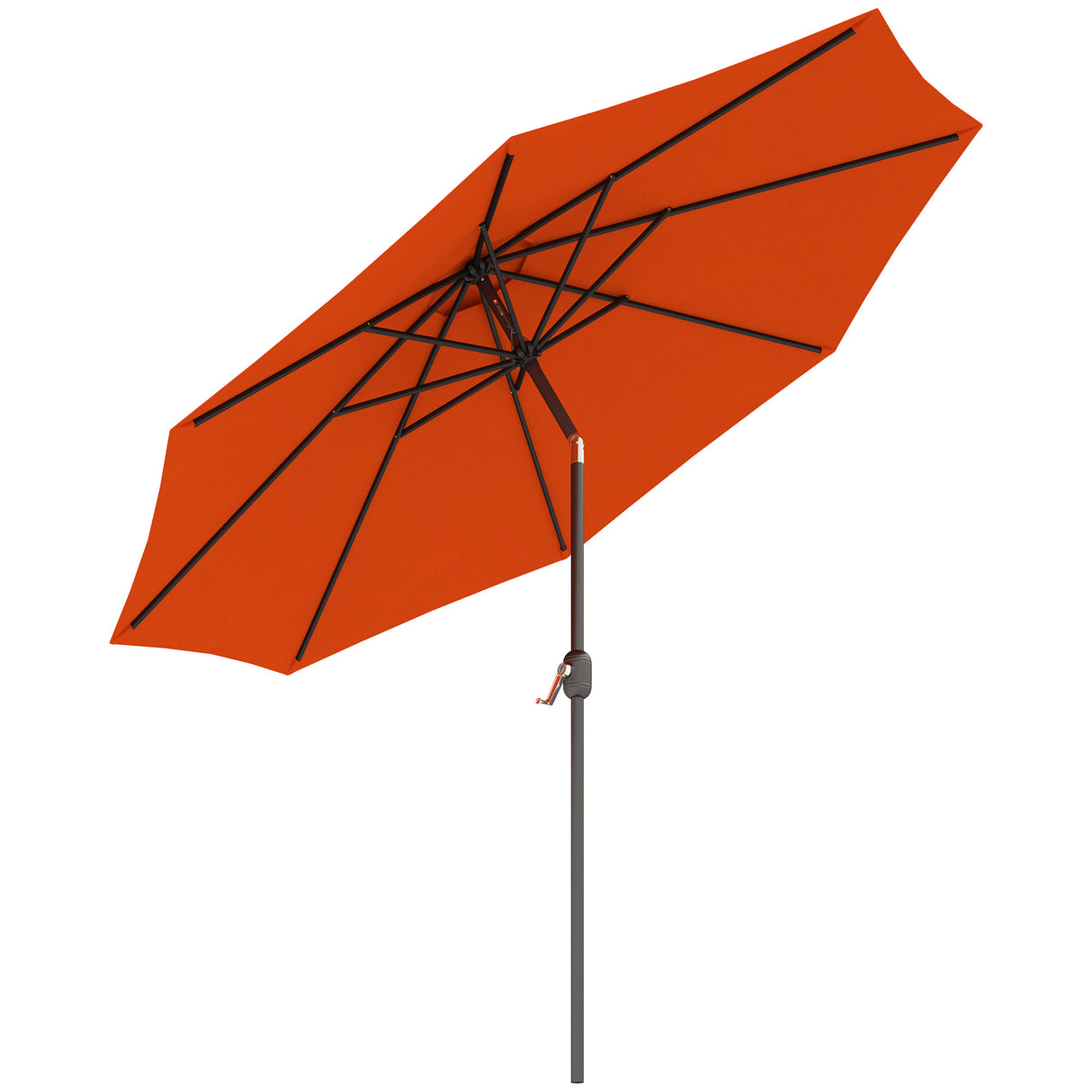 Polyester Tilting Parasol Umbrella 295cm Diameter - Velmora
