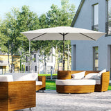 Polyester Tilting Parasol Umbrella 295cm Width x 195cm Depth - Velmora
