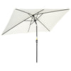 Polyester Tilting Parasol Umbrella 295cm Width x 195cm Depth - Velmora