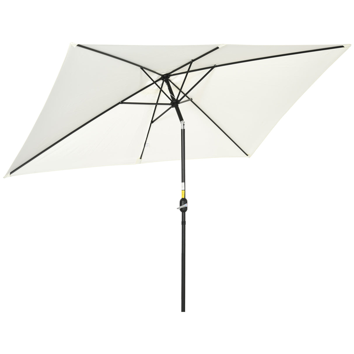 Polyester Tilting Parasol Umbrella 295cm Width x 195cm Depth - Velmora