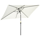Polyester Tilting Parasol Umbrella 295cm Width x 195cm Depth - Velmora