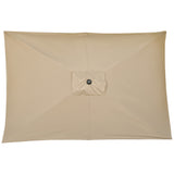 Polyester Tilting Parasol Umbrella 295cm Width x 195cm Depth - Velmora