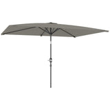 Polyester Tilting Parasol Umbrella 295cm Width x 195cm Depth - Velmora