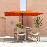 Polyester Tilting Parasol Umbrella 295cm Width x 195cm Depth - Velmora