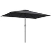 Polyester Tilting Parasol Umbrella 300cm Width x 200cm Depth - Velmora