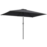 Polyester Tilting Parasol Umbrella 300cm Width x 200cm Depth - Velmora