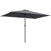 Polyester Tilting Parasol Umbrella 300cm Width x 200cm Depth - Velmora