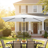 Polyester Tilting Parasol Umbrella 300cm Width x 200cm Depth - Velmora