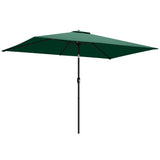 Polyester Tilting Parasol Umbrella 300cm Width x 200cm Depth - Velmora