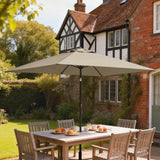 Polyester Tilting Parasol Umbrella 300cm Width x 200cm Depth - Velmora
