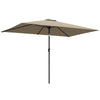 Polyester Tilting Parasol Umbrella 300cm Width x 200cm Depth - Velmora