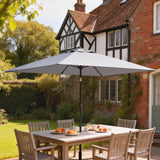 Polyester Tilting Parasol Umbrella 300cm Width x 200cm Depth - Velmora