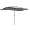 Polyester Tilting Parasol Umbrella 300cm Width x 200cm Depth - Velmora