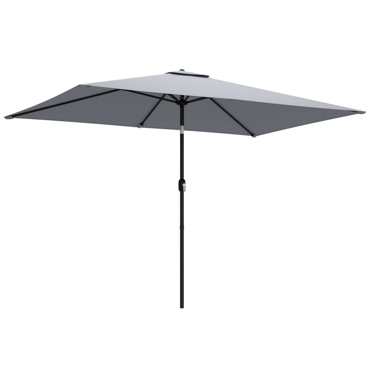 Polyester Tilting Parasol Umbrella 300cm Width x 200cm Depth - Velmora