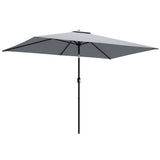 Polyester Tilting Parasol Umbrella 300cm Width x 200cm Depth - Velmora