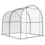 Polyethylene Garden Greenhouse 250cm Length - Velmora