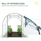 Polyethylene Garden Greenhouse 250cm Length - Velmora