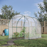 Polyethylene Garden Greenhouse 250cm Length - Velmora