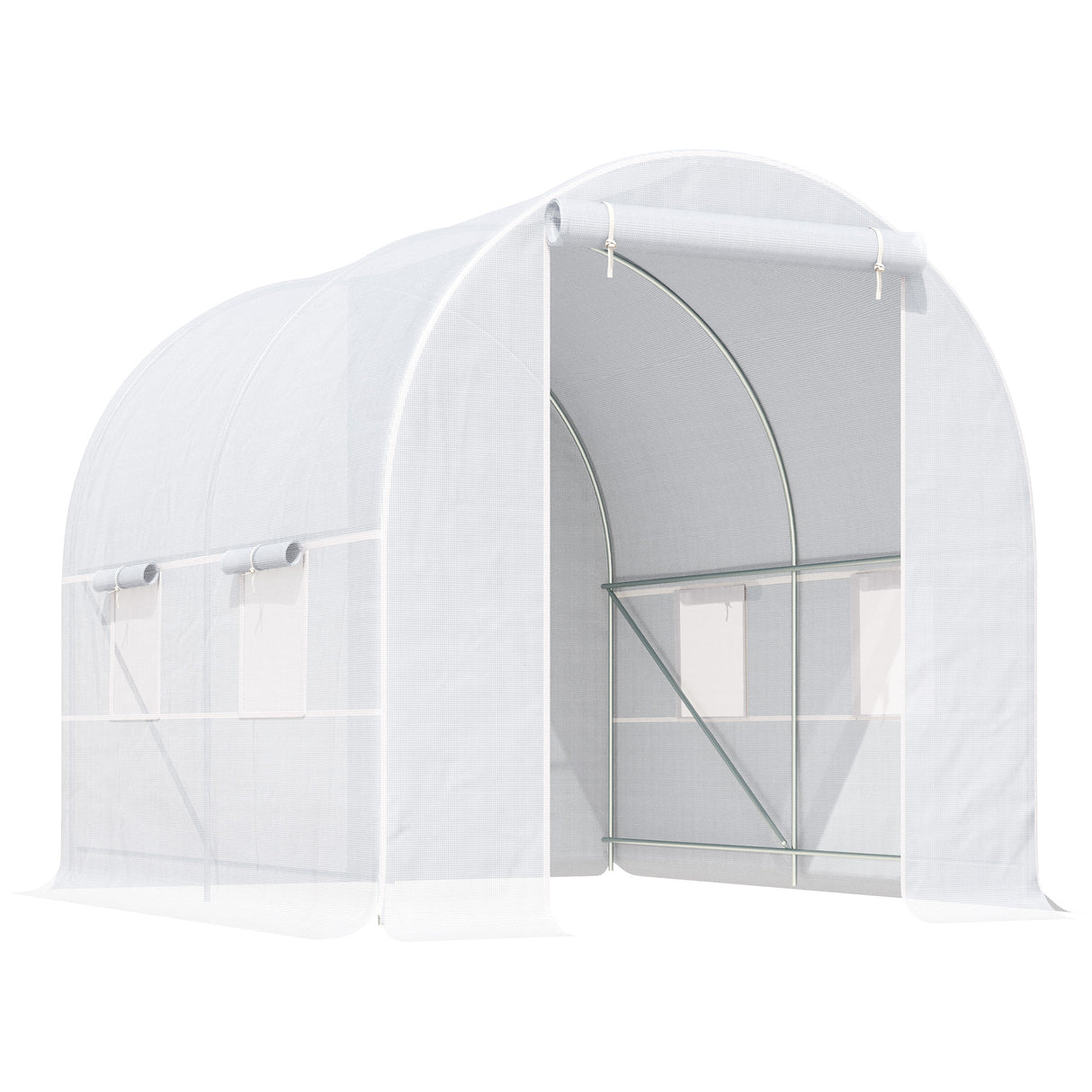 Polyethylene Garden Greenhouse 250cm Length - Velmora