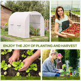 Polyethylene Garden Greenhouse 250cm Length - Velmora