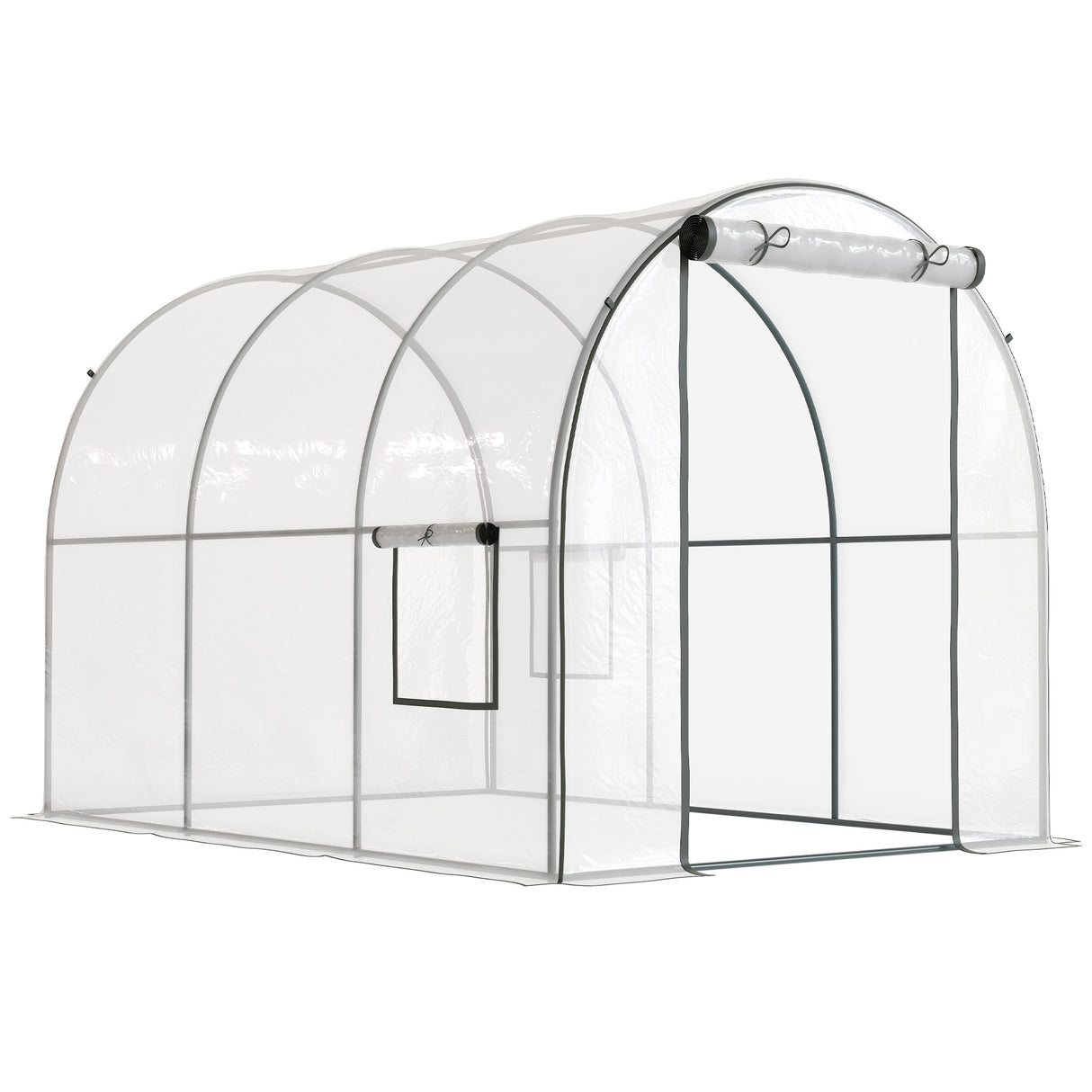 Polyethylene Garden Greenhouse 300cm Length - Velmora