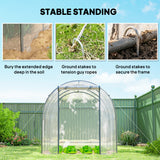 Polyethylene Garden Greenhouse 300cm Length - Velmora
