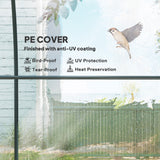Polyethylene Garden Greenhouse 300cm Length - Velmora