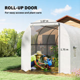 Polyethylene Garden Greenhouse 350cm Length - Velmora