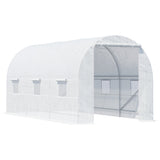 Polyethylene Garden Greenhouse 445cm Length - Velmora