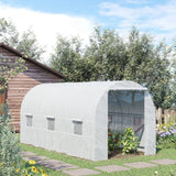 Polyethylene Garden Greenhouse 445cm Length - Velmora
