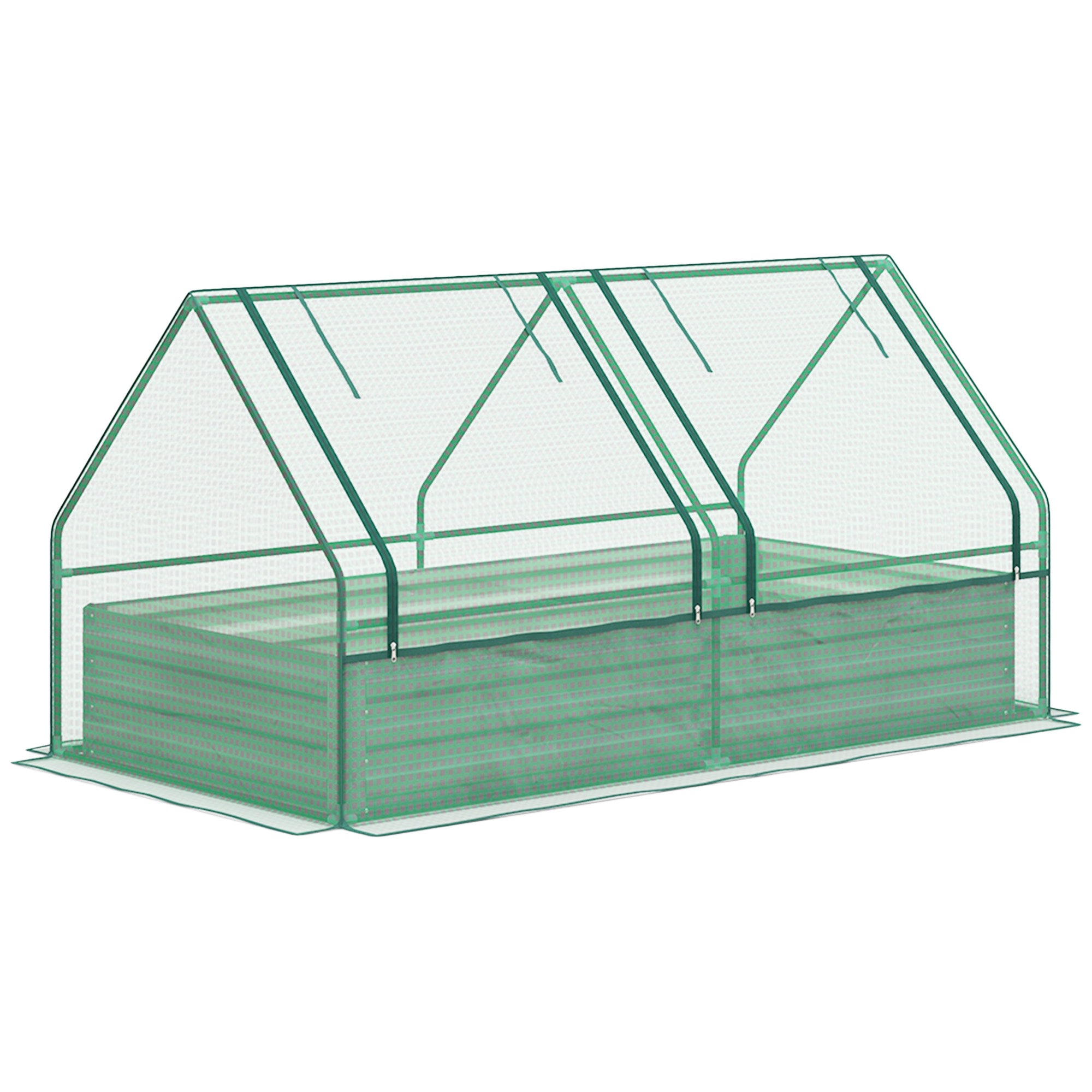 Polyethylene Outdoor Garden Planter Box 185cm Wide - Velmora