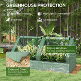 Polyethylene Outdoor Garden Planter Box 185cm Wide - Velmora