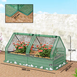 Polyethylene Outdoor Garden Planter Box 185cm Wide - Velmora
