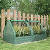 Polyethylene Outdoor Garden Planter Box 185cm Wide - Velmora